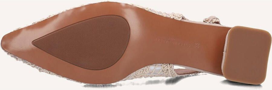 STEFANO LAURAN Slingbacks Dames D24059 Textiel Beige - Foto 3