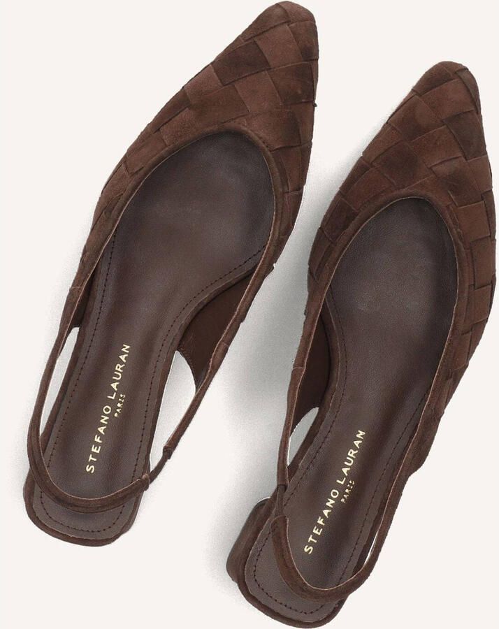 STEFANO LAURAN Slingbacks Dames D24062 Suède Bruin - Foto 5