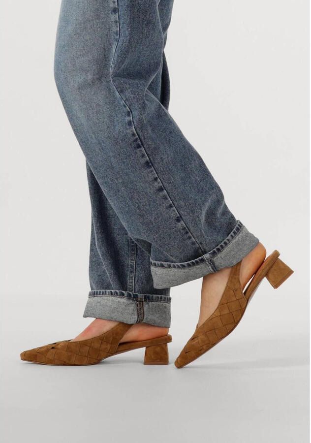 STEFANO LAURAN Slingbacks Dames D24062 Maat: 40 Materiaal: Suède Kleur: Camel - Foto 2
