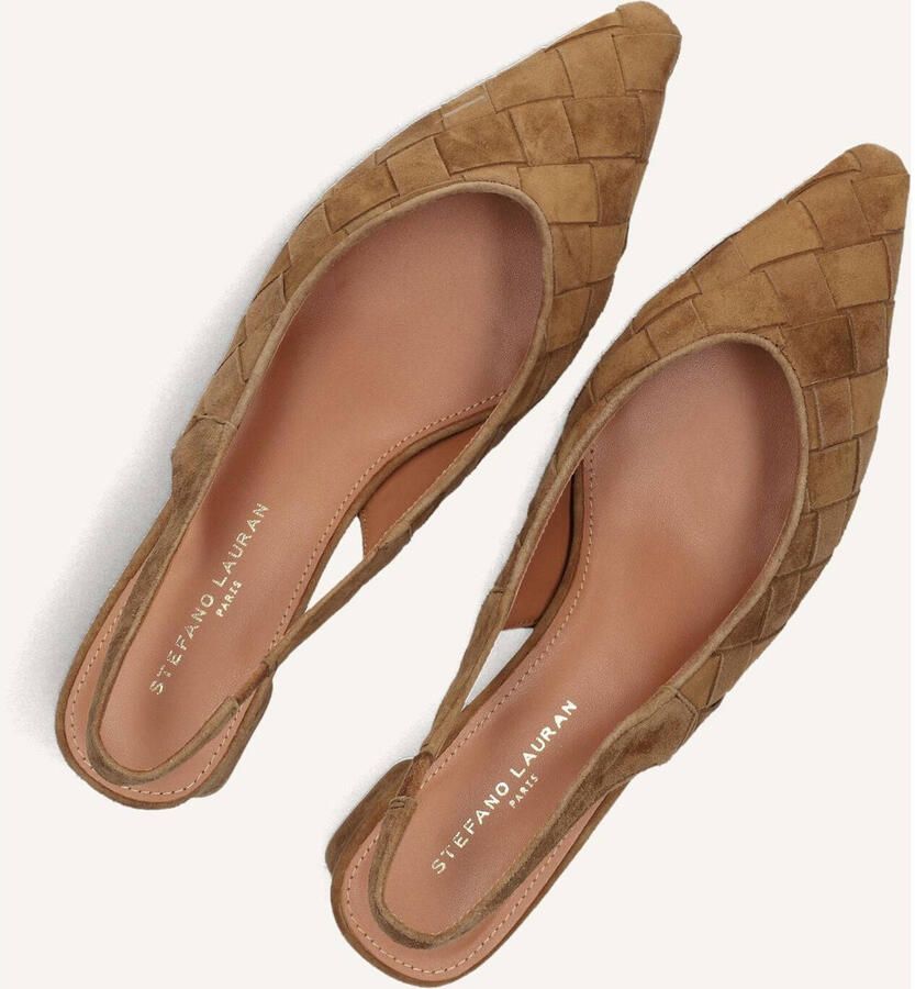 STEFANO LAURAN Slingbacks Dames D24062 Maat: 40 Materiaal: Suède Kleur: Camel - Foto 3
