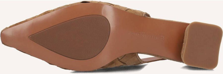 STEFANO LAURAN Slingbacks Dames D24062 Maat: 40 Materiaal: Suède Kleur: Camel - Foto 4