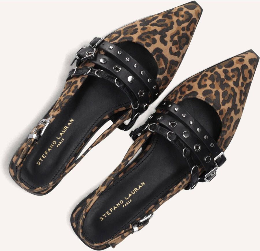STEFANO LAURAN Slingbacks Dames D241192129 Suède Camel - Foto 3
