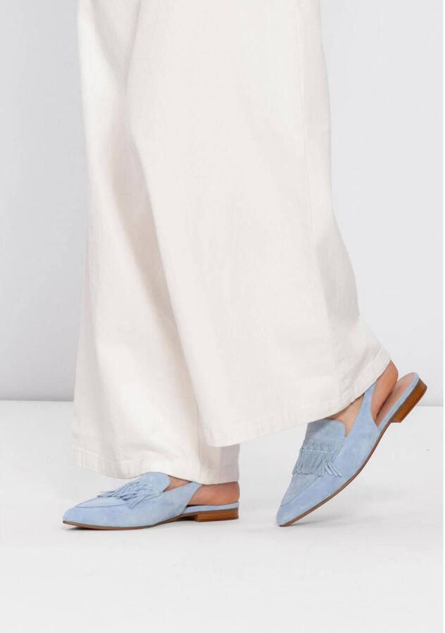 STEFANO LAURAN Slingbacks Dames E2575 Suède Blauw - Foto 2
