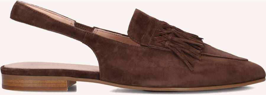 STEFANO LAURAN Slingbacks Dames E2575 Suède Bruin