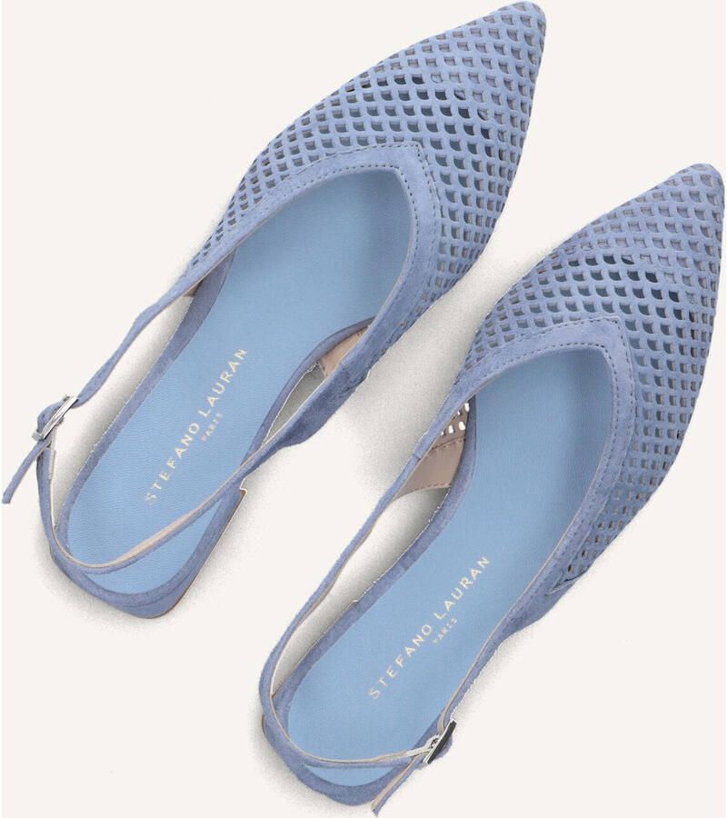 STEFANO LAURAN Slingbacks Dames Genny Maat: 42 Materiaal: Suède Kleur: Blauw - Foto 6