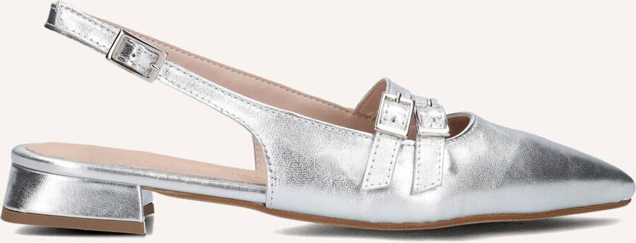 STEFANO LAURAN Slingbacks Dames Marianna Leer Zilver - Foto 2