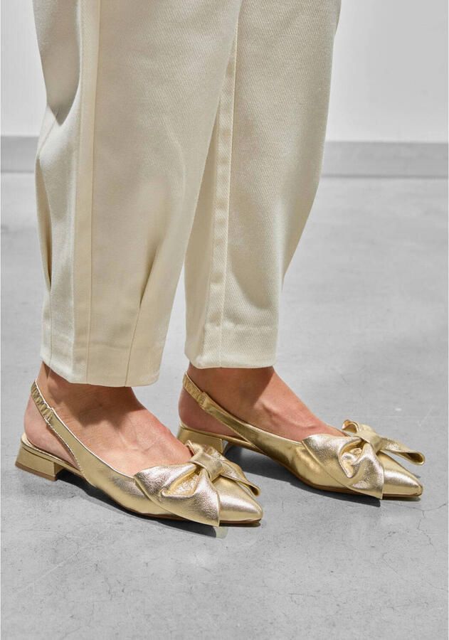 STEFANO LAURAN Slingbacks Dames Mirella Leer Goud