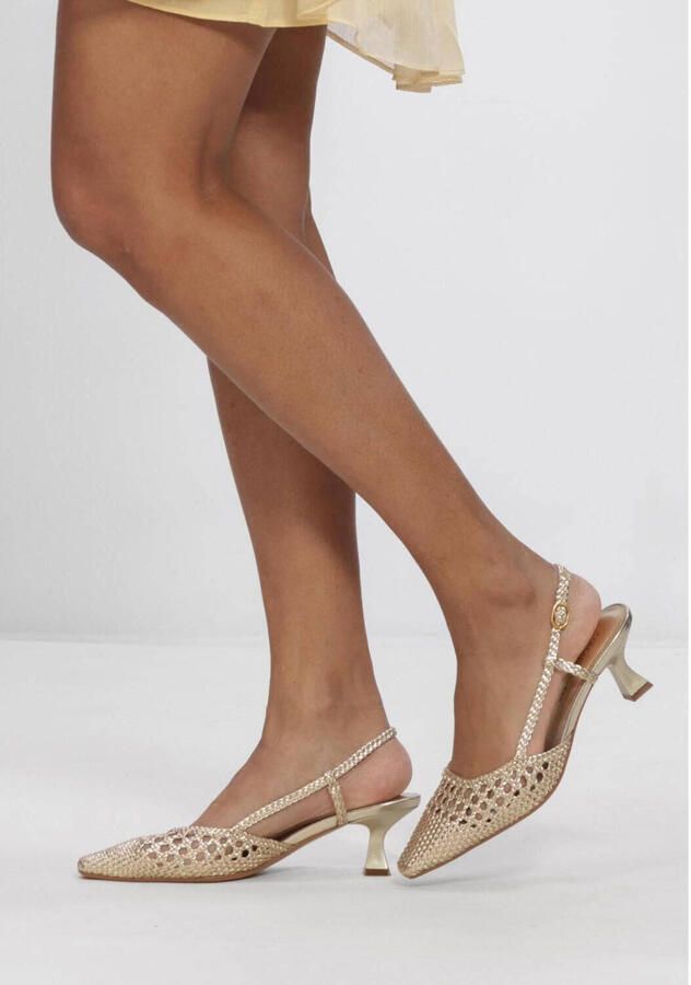 STEFANO LAURAN Slingbacks Dames Pe2601 Textiel Goudkleurig - Foto 6