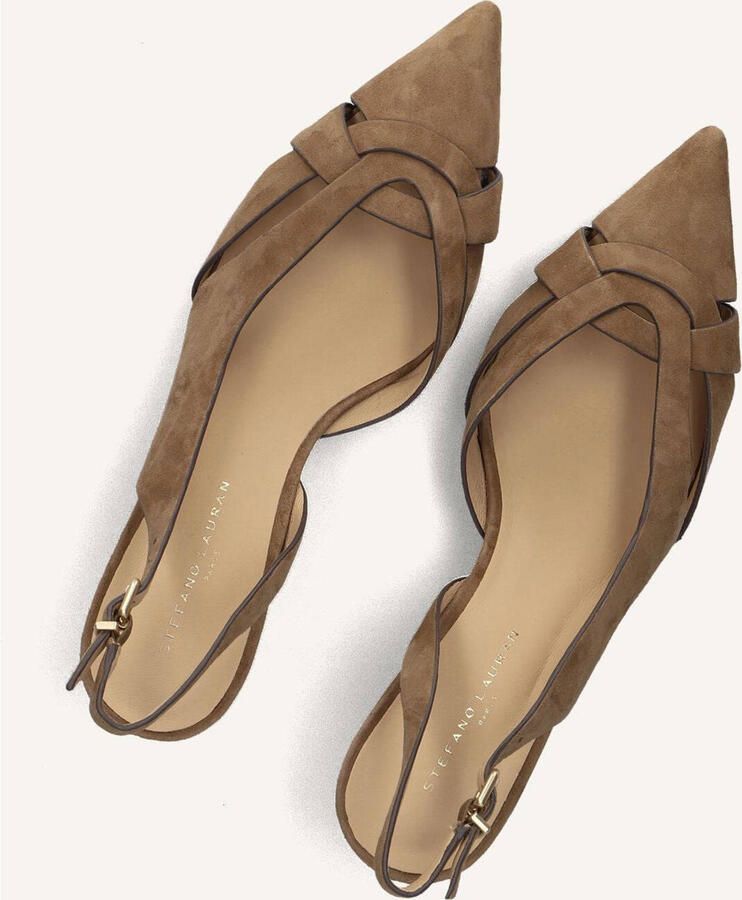 STEFANO LAURAN Slingbacks Dames St2639 Suède Taupe - Foto 3