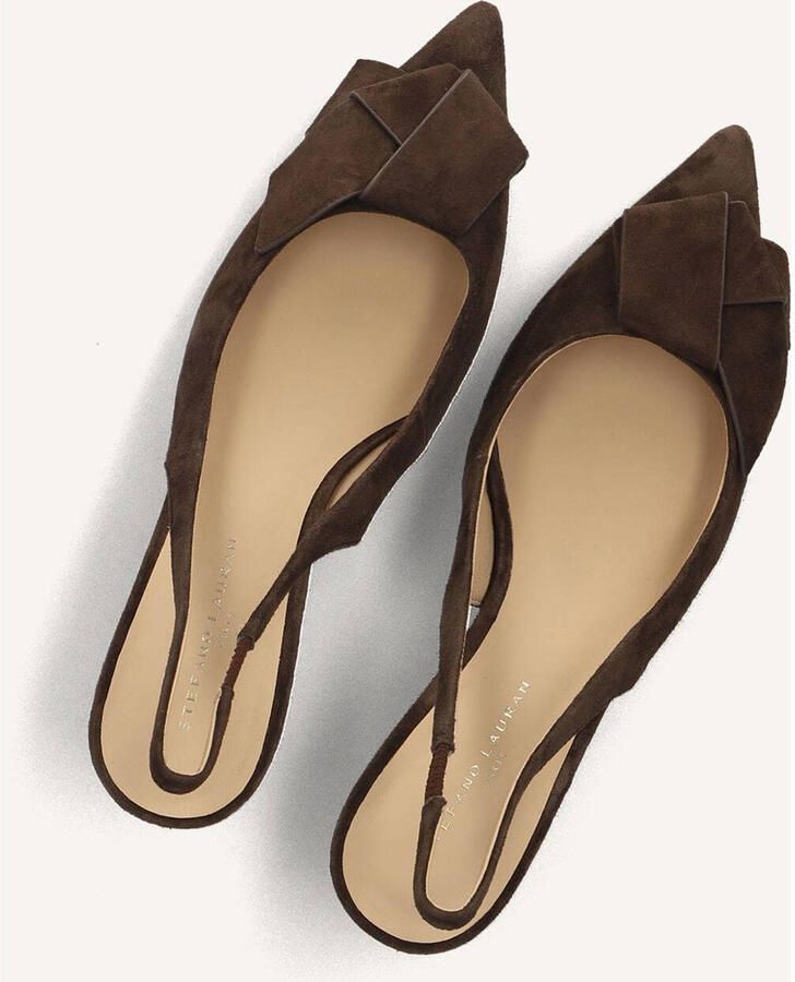 STEFANO LAURAN Slingbacks Dames St2642 Suède Bruin - Foto 5