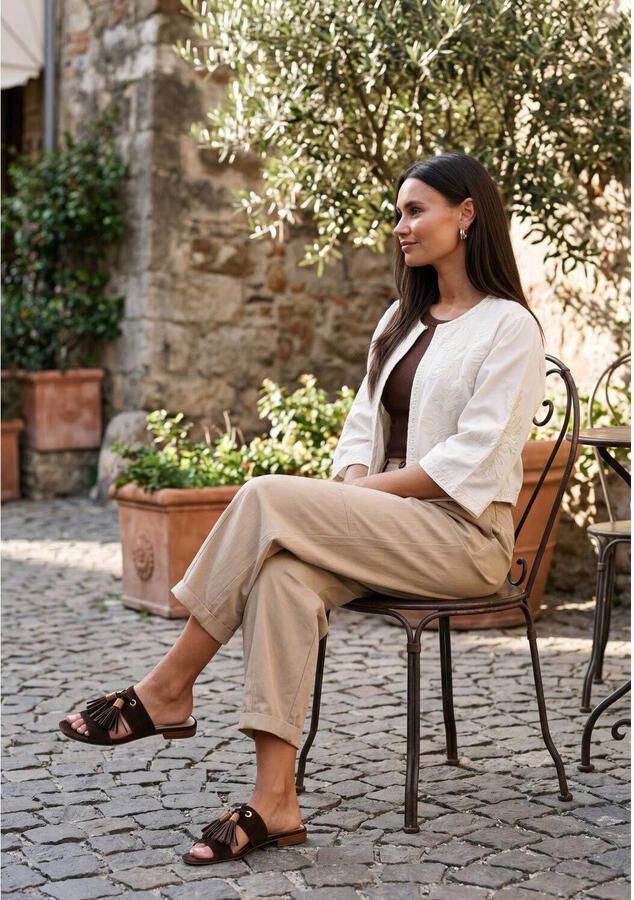 STEFANO LAURAN Slingbacks Dames St2650 Suède Bruin - Foto 5