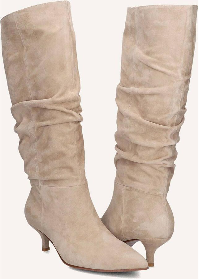 STEFANO LAURAN Hoge Laarzen Dames E25555 Suède Beige - Foto 5