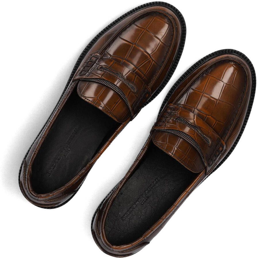 STEFANO LAURAN Loafers Dames 12032 Leer Bruin - Foto 3