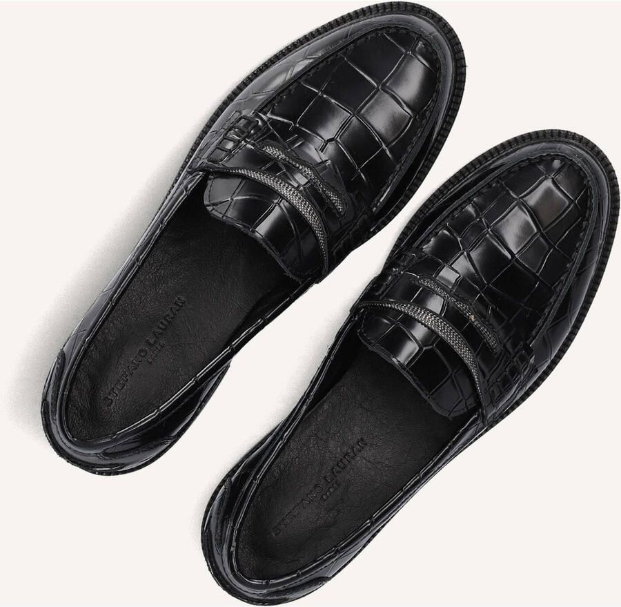 STEFANO LAURAN Loafers Dames 12032 Leer Zwart - Foto 2