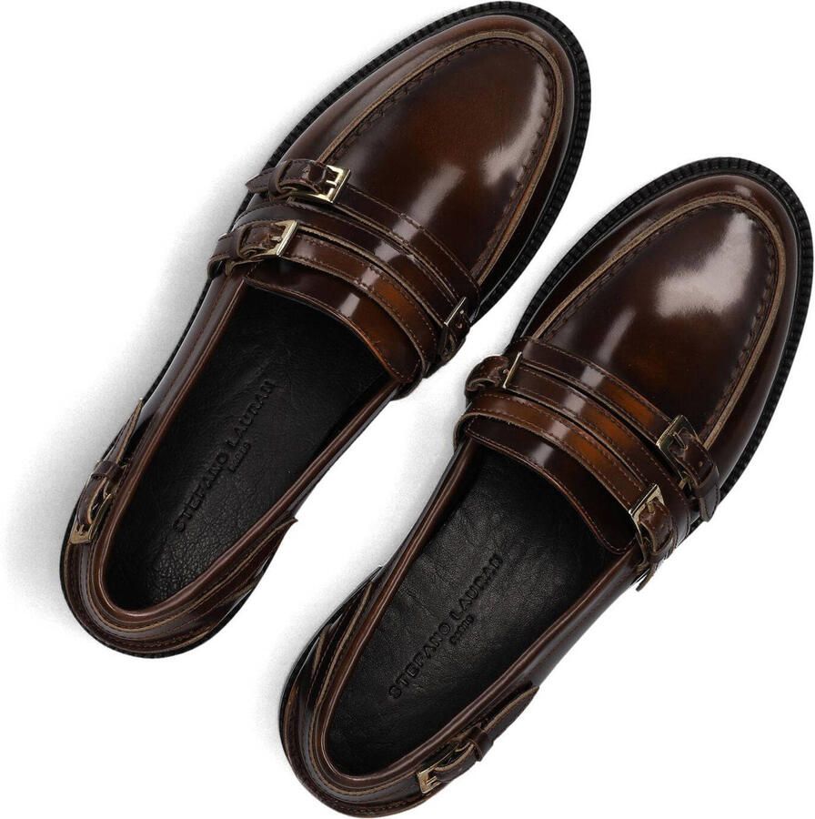 STEFANO LAURAN Loafers Dames 12091 Leer Bruin - Foto 3