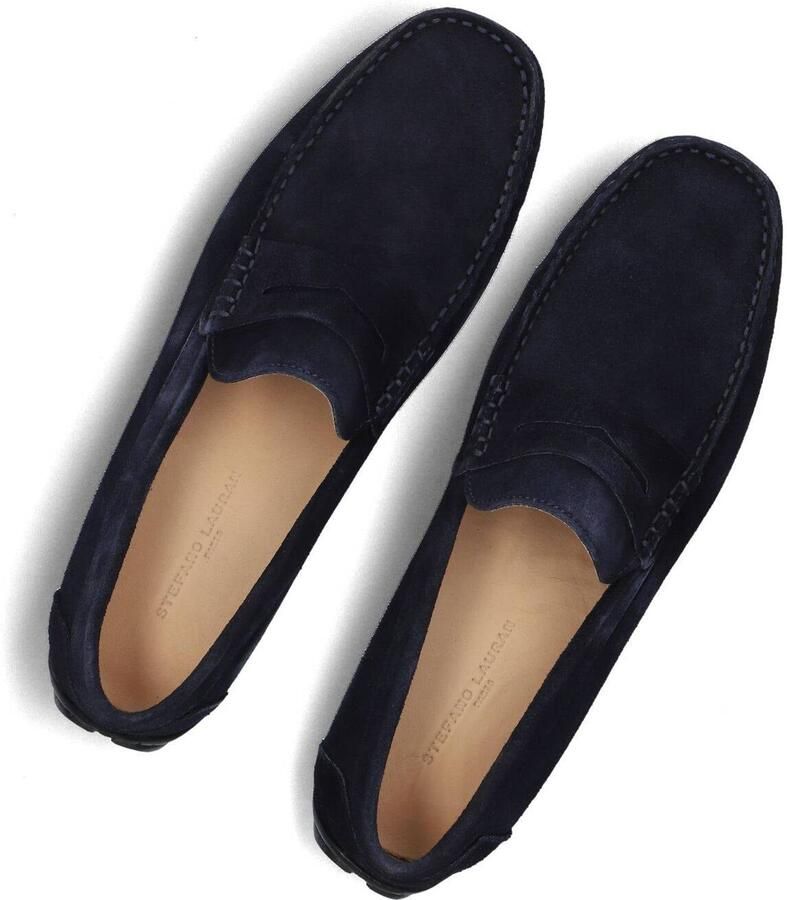 STEFANO LAURAN Loafers Heren 2500 Suède Donkerblauw - Foto 5