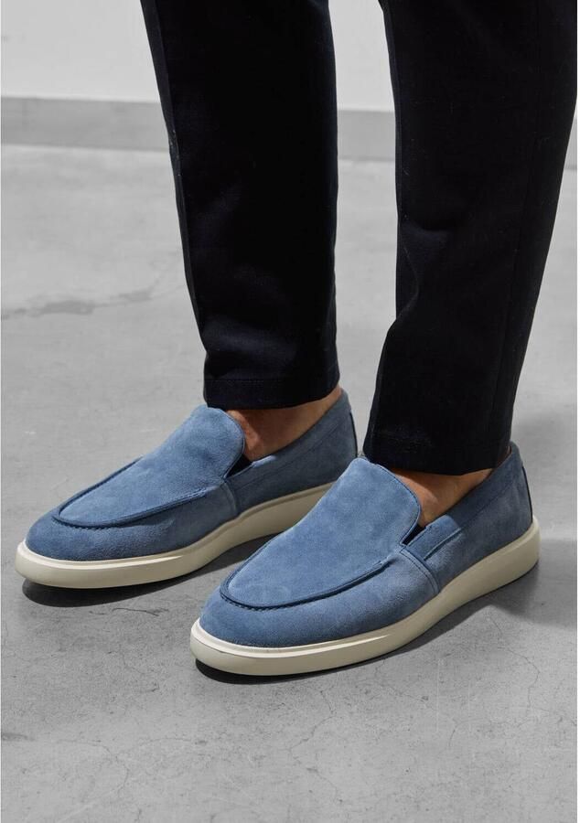 STEFANO LAURAN Loafers Heren 7137 Suède Blauw - Foto 3