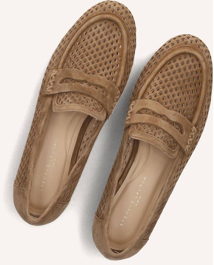STEFANO LAURAN Loafers Dames P2570 Suède Camel - Foto 5