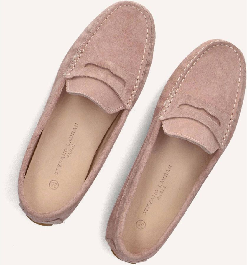 STEFANO LAURAN Mocassins Dames 11634 Suède Roze - Foto 3