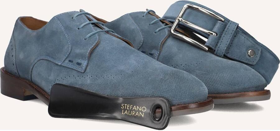 STEFANO LAURAN Nette Schoenen Heren Msh0010098 Suède Blauw - Foto 6