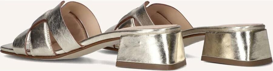 STEFANO LAURAN Sandalen met Hak Dames 24050 Maat: 42 Materiaal: Leer Kleur: Goud - Foto 3