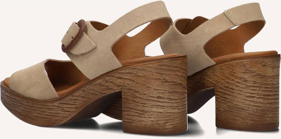STEFANO LAURAN Sandalen met Hak Dames 930 Suède Beige - Foto 2