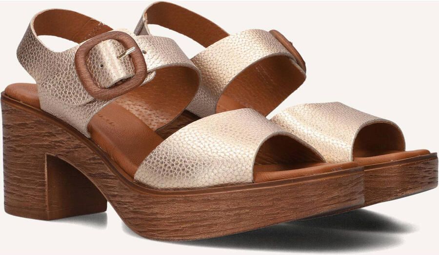 STEFANO LAURAN Sandalen met Hak Dames 930 Leer Goudkleurig