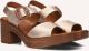 STEFANO LAURAN Sandalen met Hak Dames 930 Leer Goudkleurig - Goud
