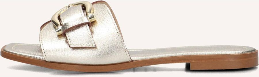 STEFANO LAURAN Slippers Dames 23100 Maat: 41 Materiaal: Leer Kleur: Goud - Foto 2