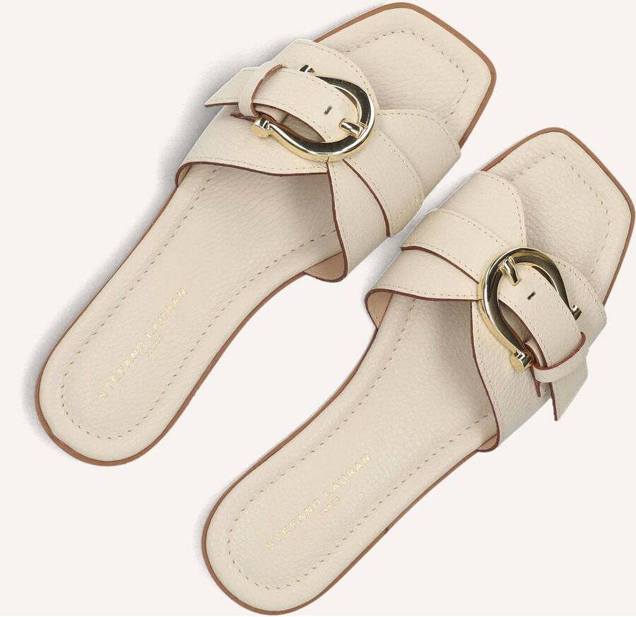 STEFANO LAURAN Slippers Dames 23100 Maat: 42 Materiaal: Leer Kleur: Wit - Foto 2