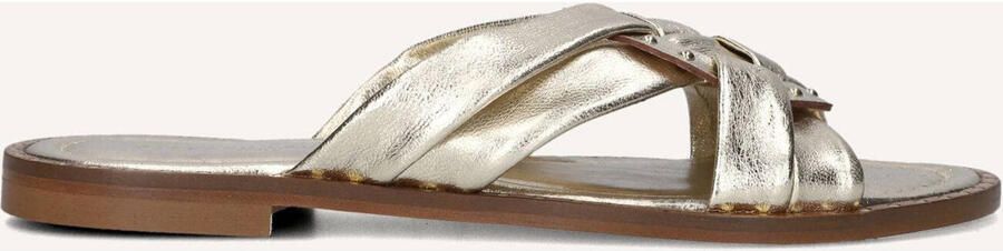 STEFANO LAURAN Slippers Dames 24003 Leer Goud - Foto 2
