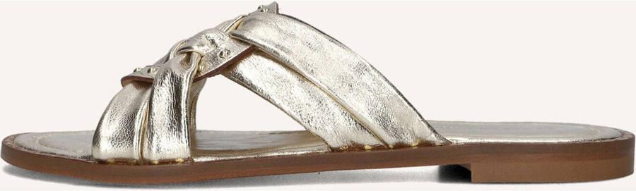 STEFANO LAURAN Slippers Dames 24003 Leer Goud - Foto 4
