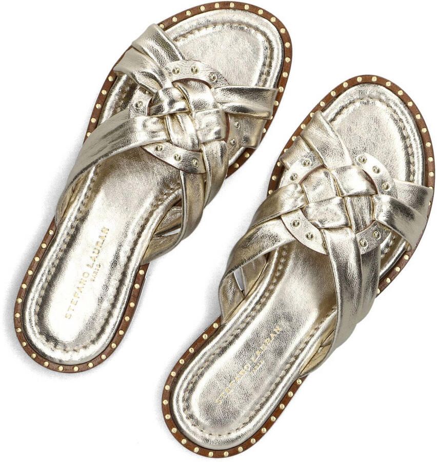 STEFANO LAURAN Slippers Dames 24003 Leer Goud - Foto 3