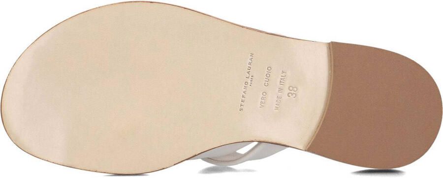 STEFANO LAURAN Slippers Dames 24003 Maat: 40 Materiaal: Leer Kleur: Wit - Foto 4