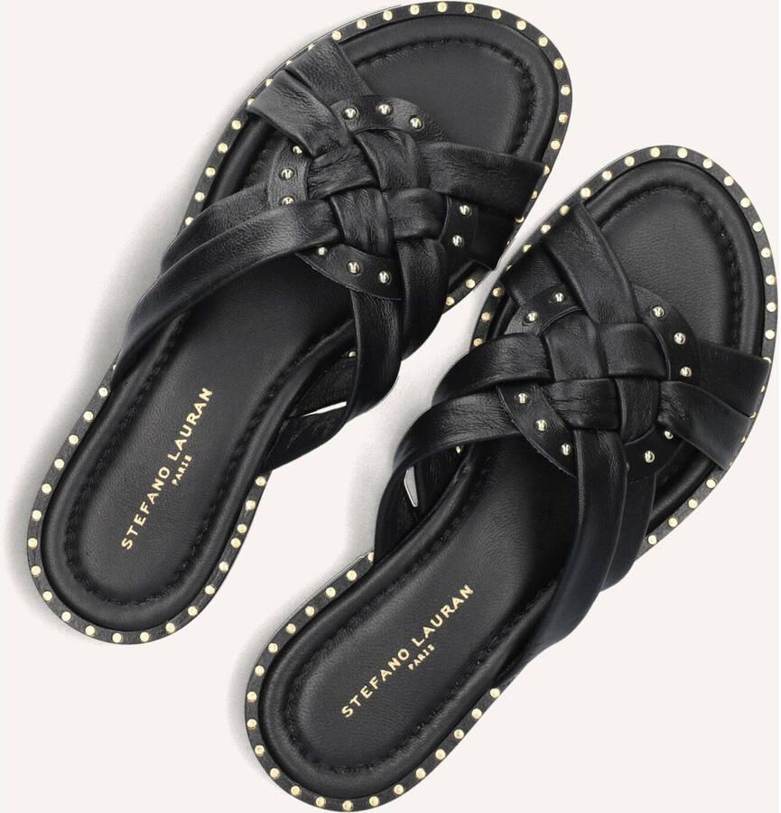 STEFANO LAURAN Slippers Dames 24003 Maat: 37 Materiaal: Leer Kleur: Zwart - Foto 3