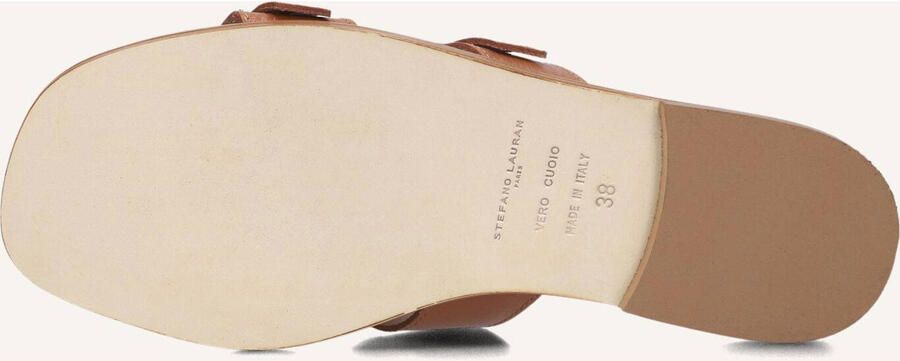 STEFANO LAURAN Slippers Dames 24004 Maat: 37 Materiaal: Leer Kleur: Cognac - Foto 3