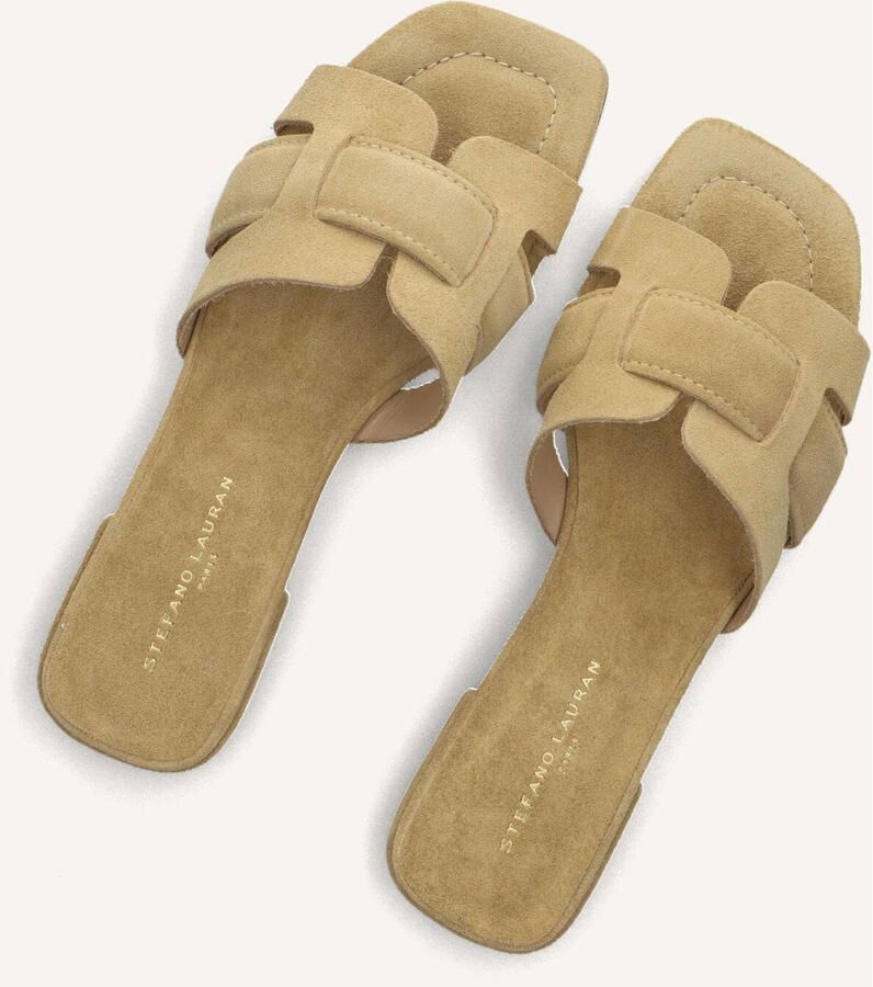 STEFANO LAURAN Slippers Dames 24050 Suède Beige - Foto 5