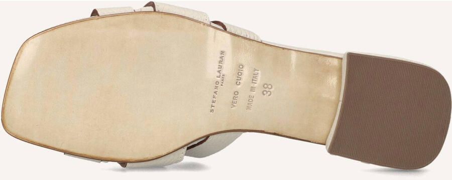 STEFANO LAURAN Slippers Dames 24050 Leer Beige - Foto 3