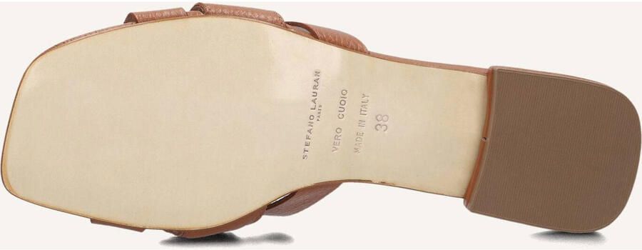 STEFANO LAURAN Slippers Dames 24050 Leer Cognac - Foto 3