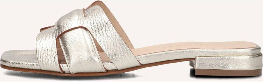 STEFANO LAURAN Slippers Dames 24050 Maat: 37 Materiaal: Leer Kleur: Goud - Foto 2