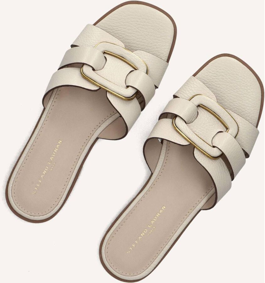 STEFANO LAURAN Slippers Dames 24152 Maat: 40 Materiaal: Leer Kleur: Beige - Foto 3