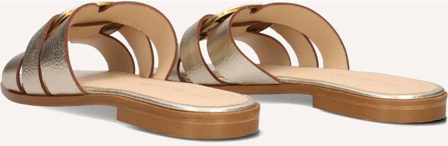 STEFANO LAURAN Slippers Dames 24152 Leer Goudkleurig - Foto 4