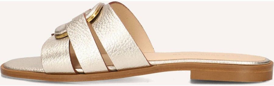 STEFANO LAURAN Slippers Dames 24152 Leer Goudkleurig - Foto 5