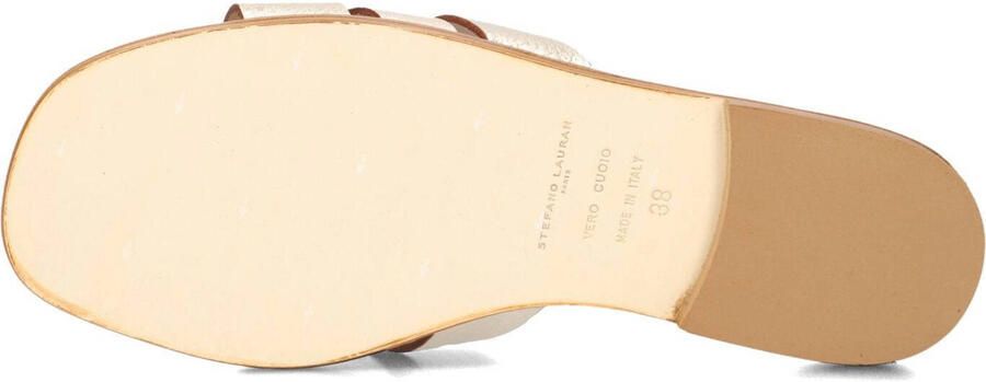 STEFANO LAURAN Slippers Dames 24152 Leer Goudkleurig - Foto 3