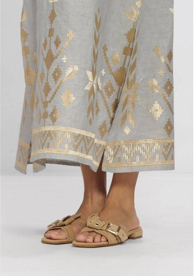 STEFANO LAURAN Slippers Dames 25037 Suède Beige - Foto 7