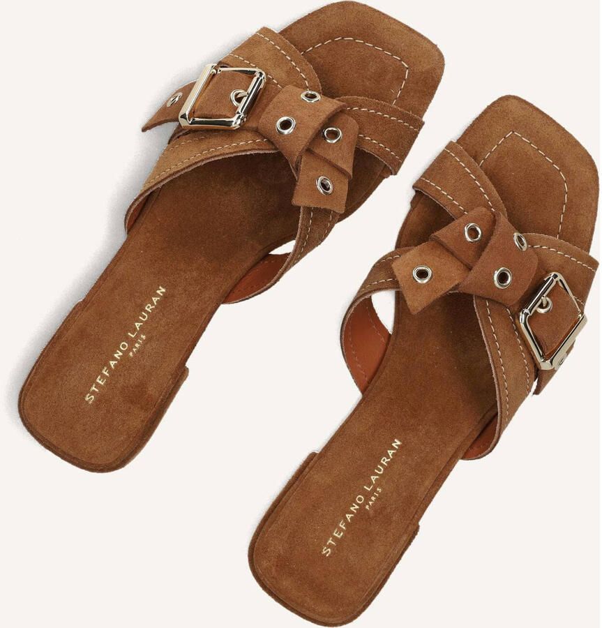 STEFANO LAURAN Slippers Dames 25037 Suède Bruin - Foto 5