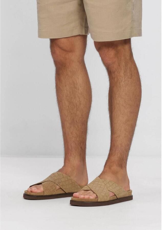 STEFANO LAURAN Slippers Heren 26001 Suède Camel - Foto 6