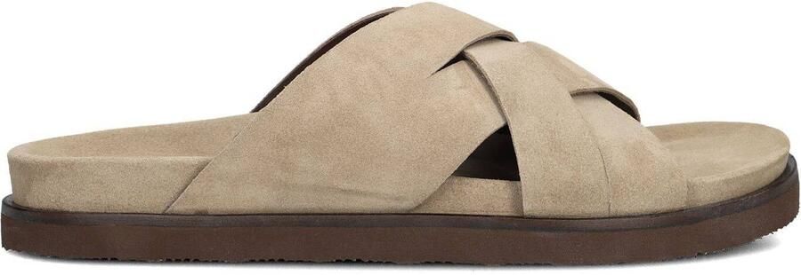 STEFANO LAURAN Badslippers Heren 26004 Suède Beige