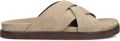 STEFANO LAURAN Badslippers Heren 26004 Suède Beige - Beige