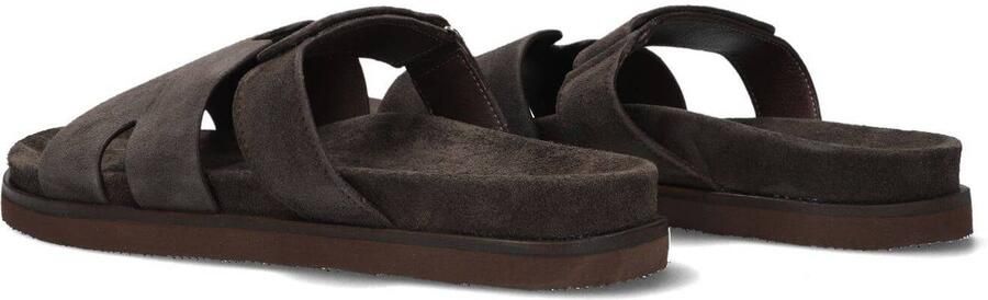 STEFANO LAURAN Badslippers Heren 26004 Suède Bruin - Foto 2